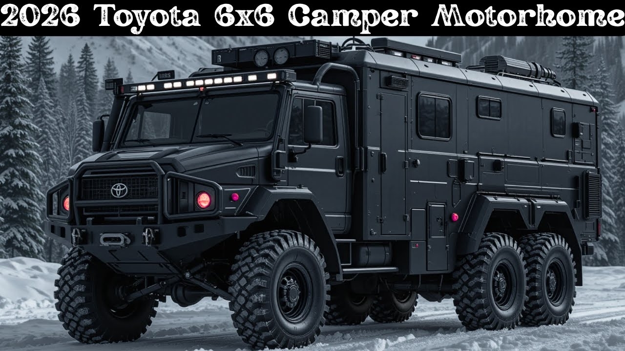 2026 Toyota 6x6 Camper Truck The ULTIMATE Off Road Home On Wheels 