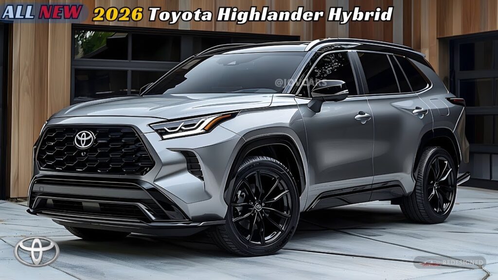 All New 2026 Toyota Highlander Hybrid Unmasked Leaked Specifications