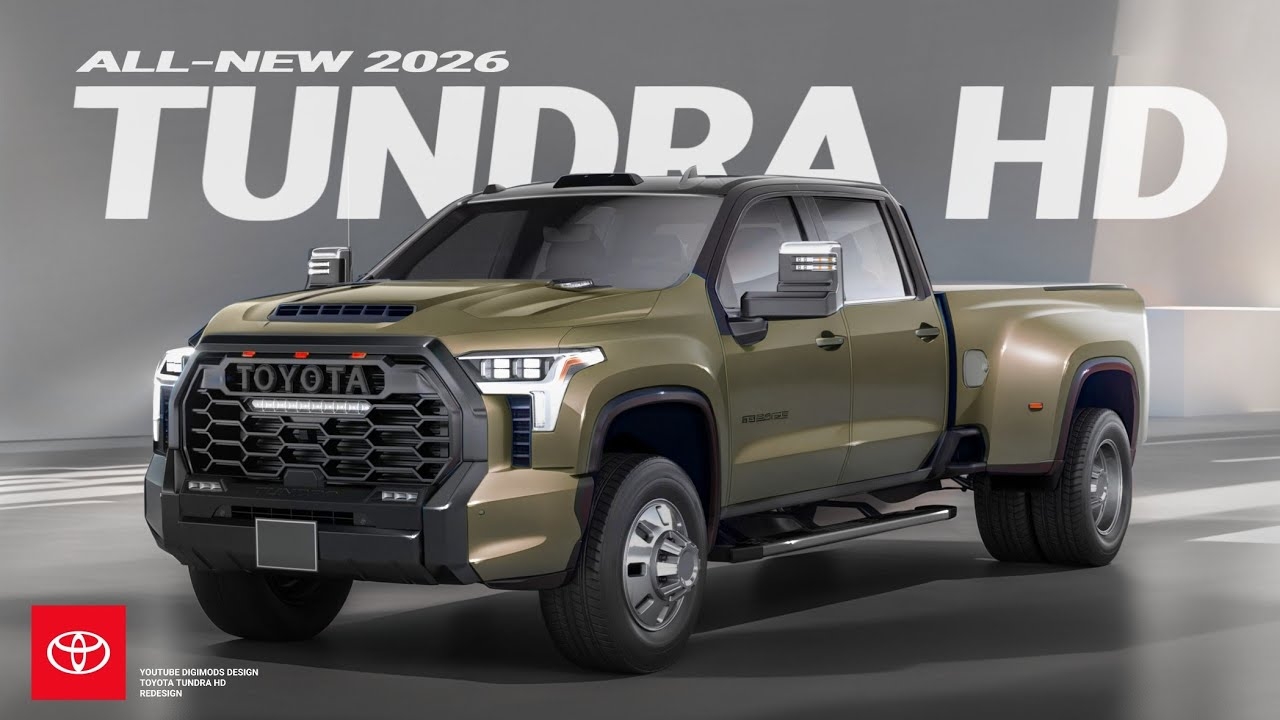 NEW 2026 TOYOTA TUNDRA HD 2026 REDESIGN Digimods DESIGN YouTube