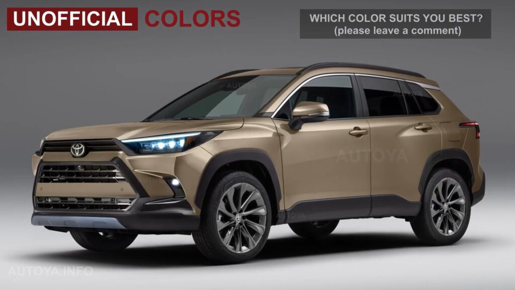Rendering 2026 Toyota Corolla Cross Gets A Welcomed Facelift And