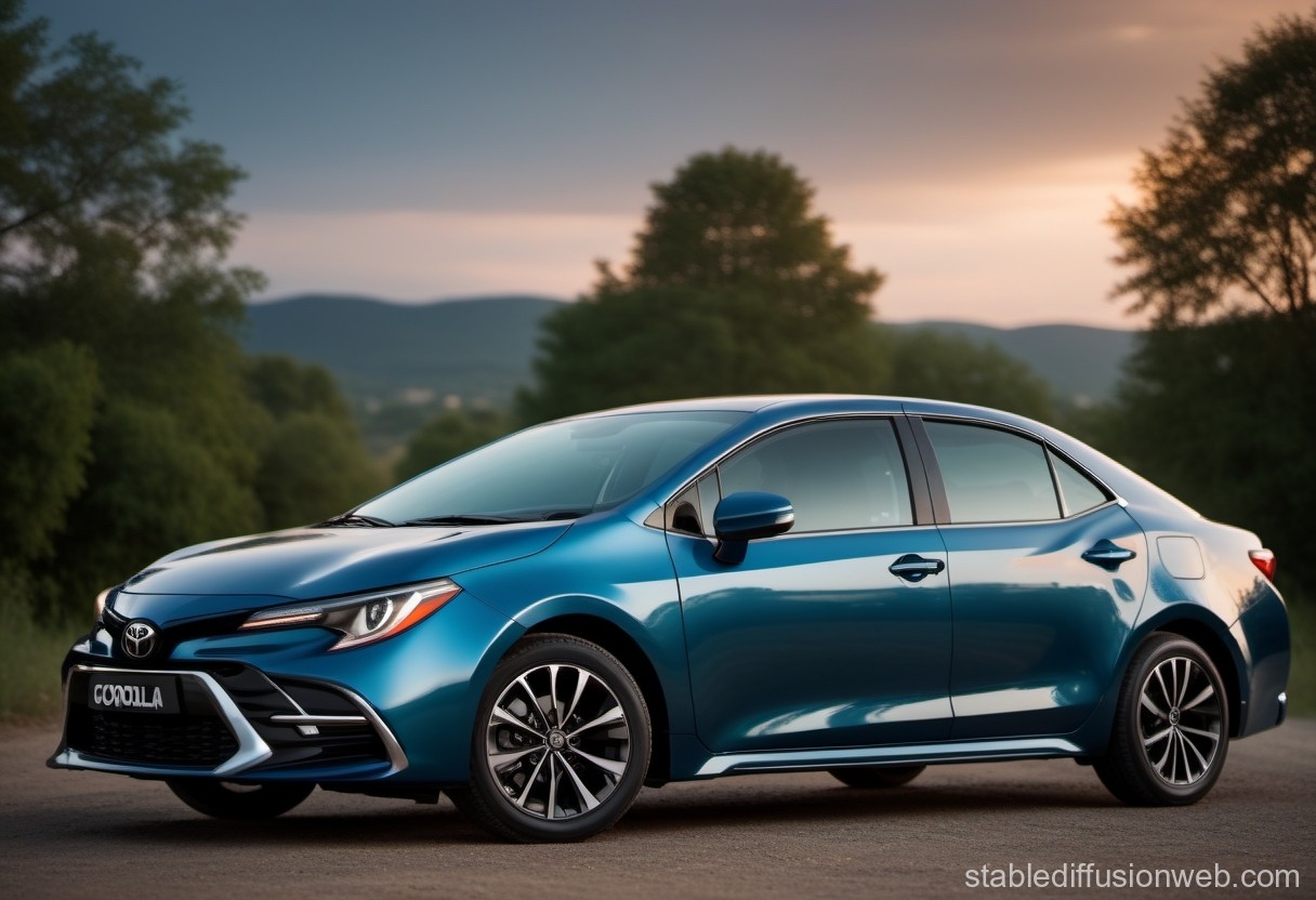 Toyota Corolla Sedan 2026 With Big Wheels Prompts Stable Diffusion Online